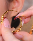💎Circle Earrings with Zirconia
