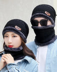 Warm Woolen Winter Cap and Neck Warmer for Men & Women