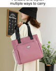 Water Repellent Multi Pocket Nylon Shoulder Bag👜