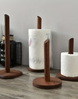 Elegant Solid Wood Paper Towel Holder
