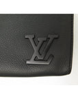 LV Messenger Bag Aerogram Black Leather