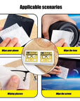 20 PCS Glasses Cleaner Wet Wipe Disposable Anti Fog