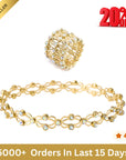 Sterling Gold Plated Magic Ring/Bracelet