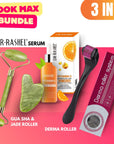 Facial Beauty - Pack Of Jade Face Roller & Gua Sha
