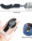 Stainless Steel 4-In-1 Foldable Tablespoon Set
