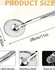 2-in-1 Stainless Steel Frying Strainer Tong