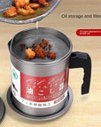 Frying Pot with Strainer Oil Storage