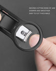Nail Clippers with Magnifying Glass