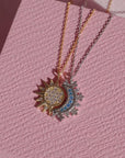 2 in 1 Moon and Sun Necklace