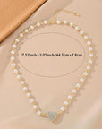 Magnetic Pearl Heart Necklace