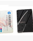 Portable Credit Card Shape Folding Knife