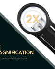 Nail Clippers with Magnifying Glass