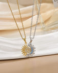 2 in 1 Moon and Sun Necklace