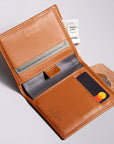 Leather Bifold Wallet with RFID Protection
