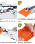 Mini Portable Rechargeable Stapler Style Handy Stitch Quick Sewing Machine