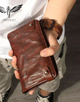 Retro Genuine Leather Business Purse/Wallet VL-001