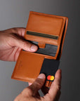Leather Bifold Wallet with RFID Protection