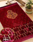 Thick Velvet Printed Janamaz | Prayer Mat