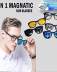 5 in 1 Magnetic sunglasses