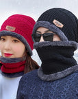 Warm Woolen Winter Cap and Neck Warmer for Men & Women