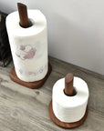 Elegant Solid Wood Paper Towel Holder
