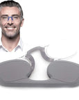 Portable Mini Nose Clip Reading Glasses +1.00