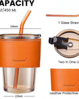 Heat Cold Resistant Coffee Glass Mug