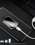 Multifunctional USB charging mobile phone holder ring buckle With Lighter