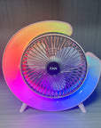 BreezeGlow 2-in-1 USB Rechargeable Fan & LED Desk Lamp