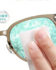 20 PCS Glasses Cleaner Wet Wipe Disposable Anti Fog