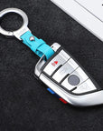 CAR KEYCHAIN HIGH END LEATHER KEYRING