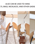 Space-Saving Clothes Hanger Connector Hooks