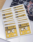 20 PCS Glasses Cleaner Wet Wipe Disposable Anti Fog