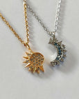 2 in 1 Moon and Sun Necklace
