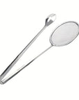 2-in-1 Stainless Steel Frying Strainer Tong