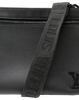 LV Messenger Bag Aerogram Black Leather