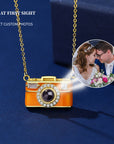Duoying Gold-Plated Camera Projection Necklace