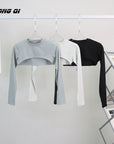 FlexFit Long Sleeve Crop Top