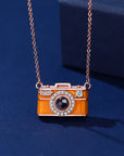 Duoying Gold-Plated Camera Projection Necklace