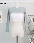 FlexFit Long Sleeve Crop Top