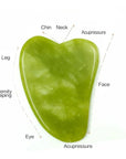 Facial Beauty - Pack Of Jade Face Roller & Gua Sha