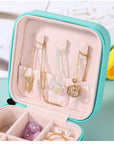 Leather Portable Jewelry Box