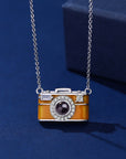 Duoying Gold-Plated Camera Projection Necklace