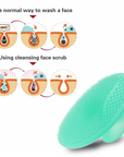 Silicone Soft Face & Body Cleaning Pad (3x)