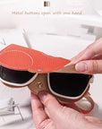 Leather Sunglasses Pouch β Travel-Ready