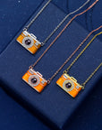 Duoying Gold-Plated Camera Projection Necklace