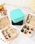 Leather Portable Jewelry Box