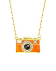 Duoying Gold-Plated Camera Projection Necklace
