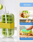 Portable 2 in 1 Silicone Ice Cube Mold Bottle