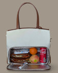 Tote Bag with Insulated Lunch Compartment